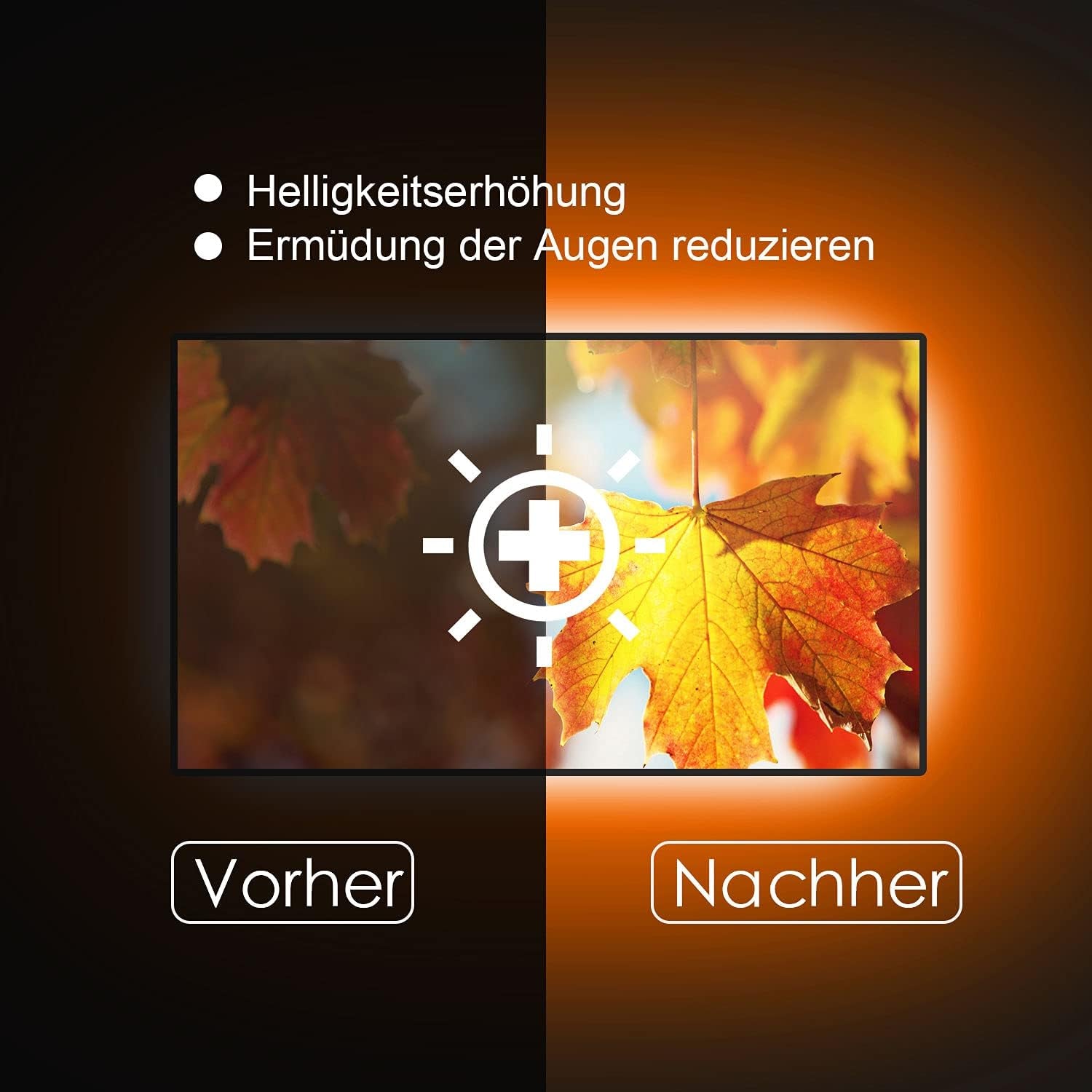 LED TV Hintergrundbeleuchtung für 55-75 Zoll Fernseher, 4M Bluetooth steuerbarer LED Streifen mit Smart App, USB LED Beleuchtung und Musik-Synchronisation