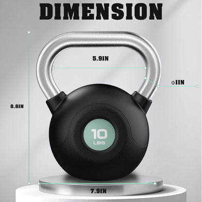 WINNOW Kettlebells Krafttraining Anti-Rutsch-Griff Kettlebells Gewicht Set Für Ganzkörper-Workout, Heim Gym