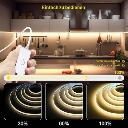 COB LED Streifen 3M Neutralweiß 4000K USB Dimmbar LED Strip 320Leds/M 5V Selbstklebend LED Light Band Für TV LED Hintergrundbeleuchtung Hängeschrankunterbeleuchtung