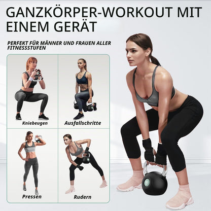 WINNOW Kettlebells Krafttraining Anti-Rutsch-Griff Kettlebells Gewicht Set Für Ganzkörper-Workout, Heim Gym