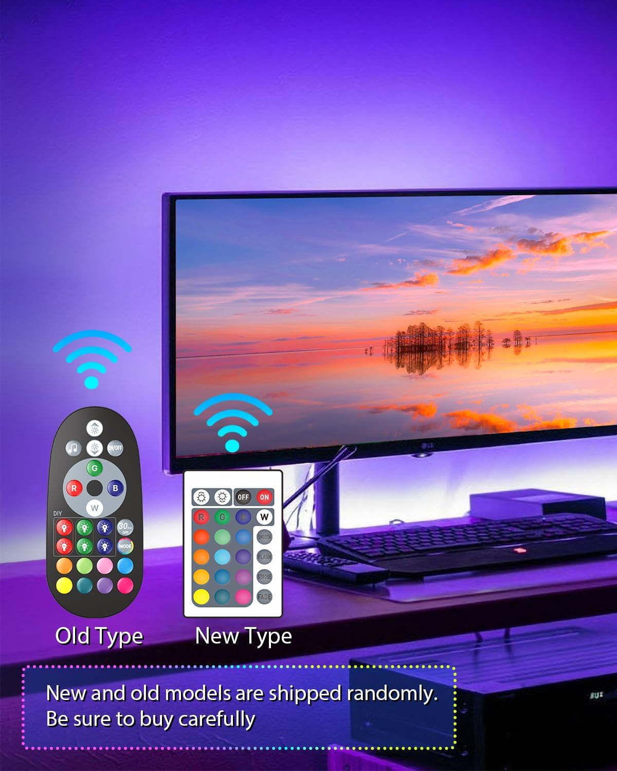 LED TV Hintergrundbeleuchtung für 55-75 Zoll Fernseher, 4M Bluetooth steuerbarer LED Streifen mit Smart App, USB LED Beleuchtung und Musik-Synchronisation