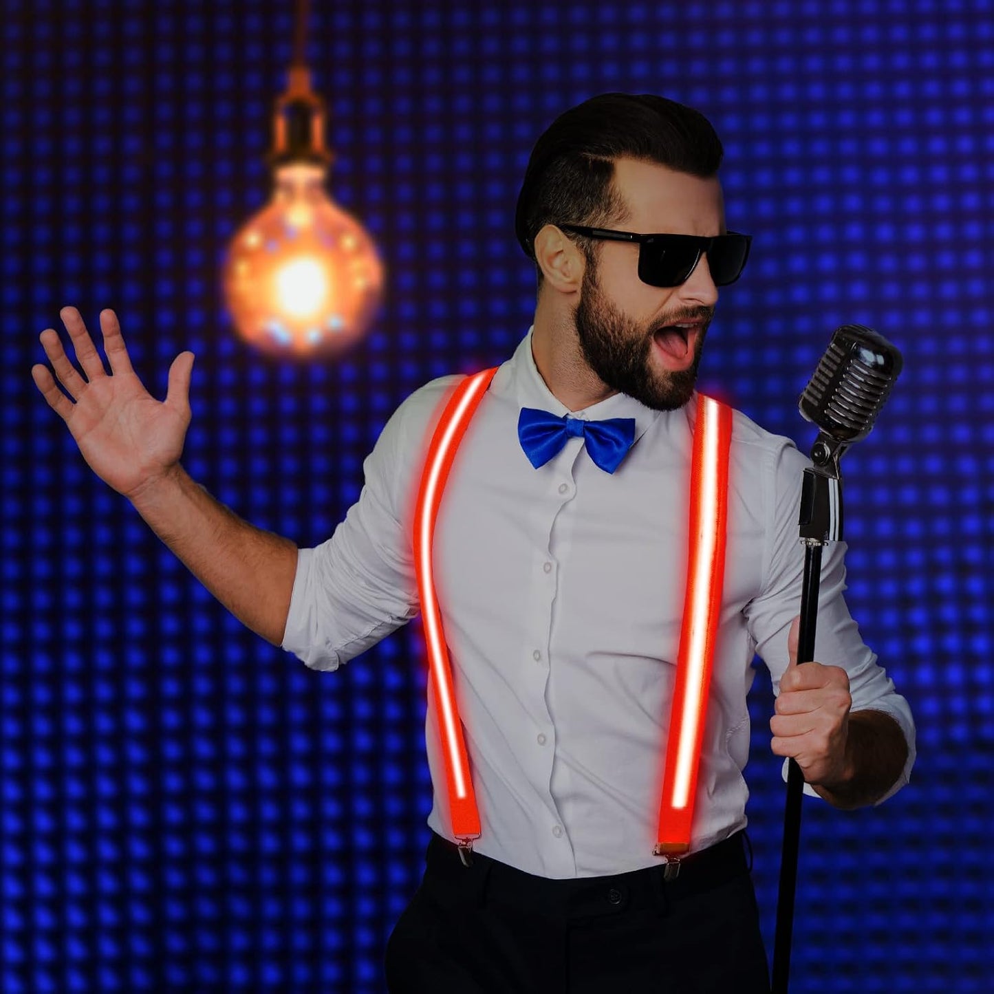 LED Illuminated Glasses, Wired Neon Rave Eyewear