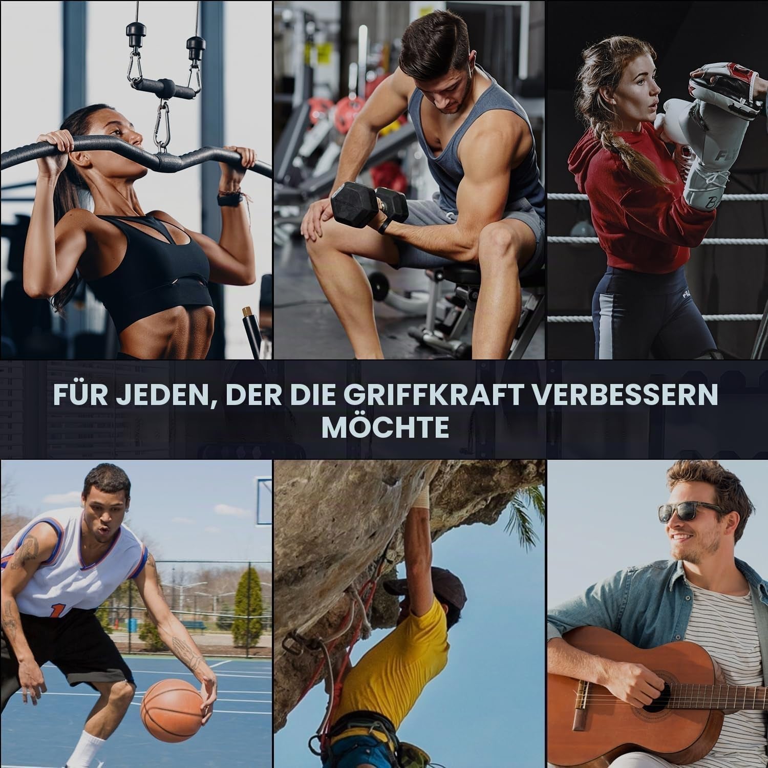 Verstellbarer Handgreifer Mit Smart Zähler, 5-60 Kg Widerstand Grip Krafttrainer Für Sport Und Fitness