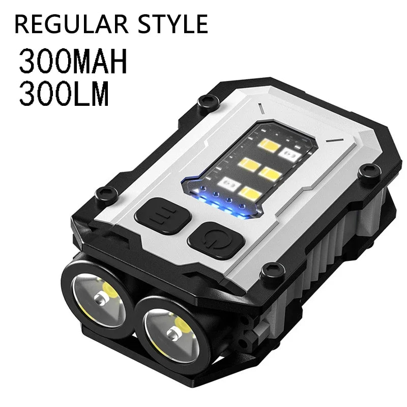 Super Bright Powerful Pocket Torch Light LED Multifunctional Linterna Magnetic COB LED EDC Mini Keychain Flashlight Rechargeable