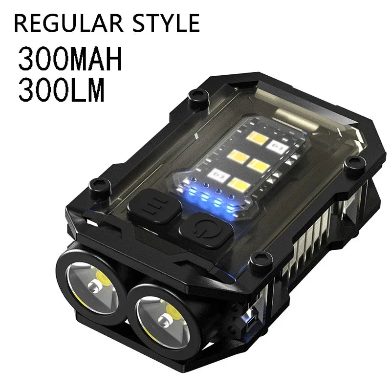 Super Bright Powerful Pocket Torch Light LED Multifunctional Linterna Magnetic COB LED EDC Mini Keychain Flashlight Rechargeable