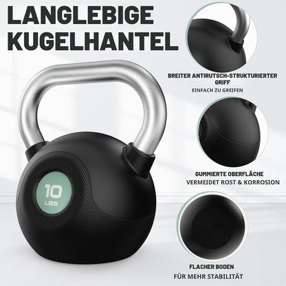 WINNOW Kettlebells Krafttraining Anti-Rutsch-Griff Kettlebells Gewicht Set Für Ganzkörper-Workout, Heim Gym