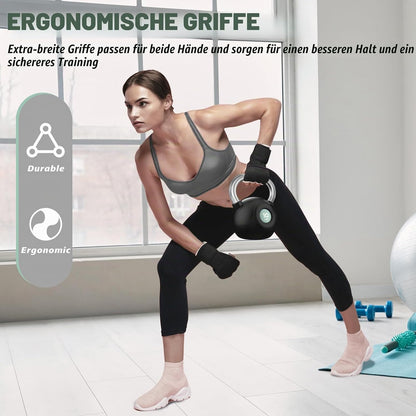 WINNOW Kettlebells Krafttraining Anti-Rutsch-Griff Kettlebells Gewicht Set Für Ganzkörper-Workout, Heim Gym