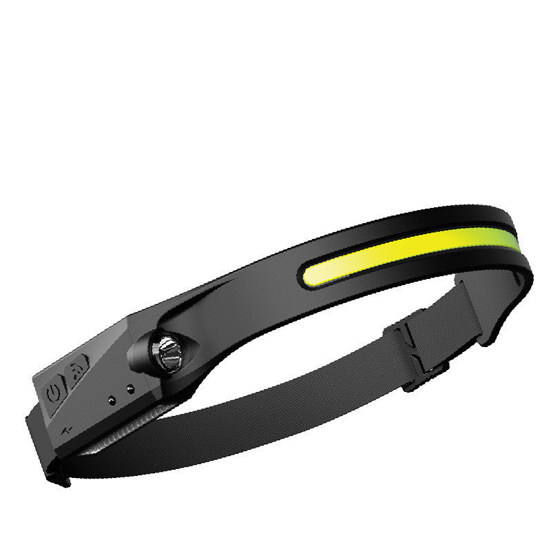 COB LED Induction Riding Headlamp Flashlight USB Rechargeable Waterproof Camping Headlight with All Perspectives Hunting Light