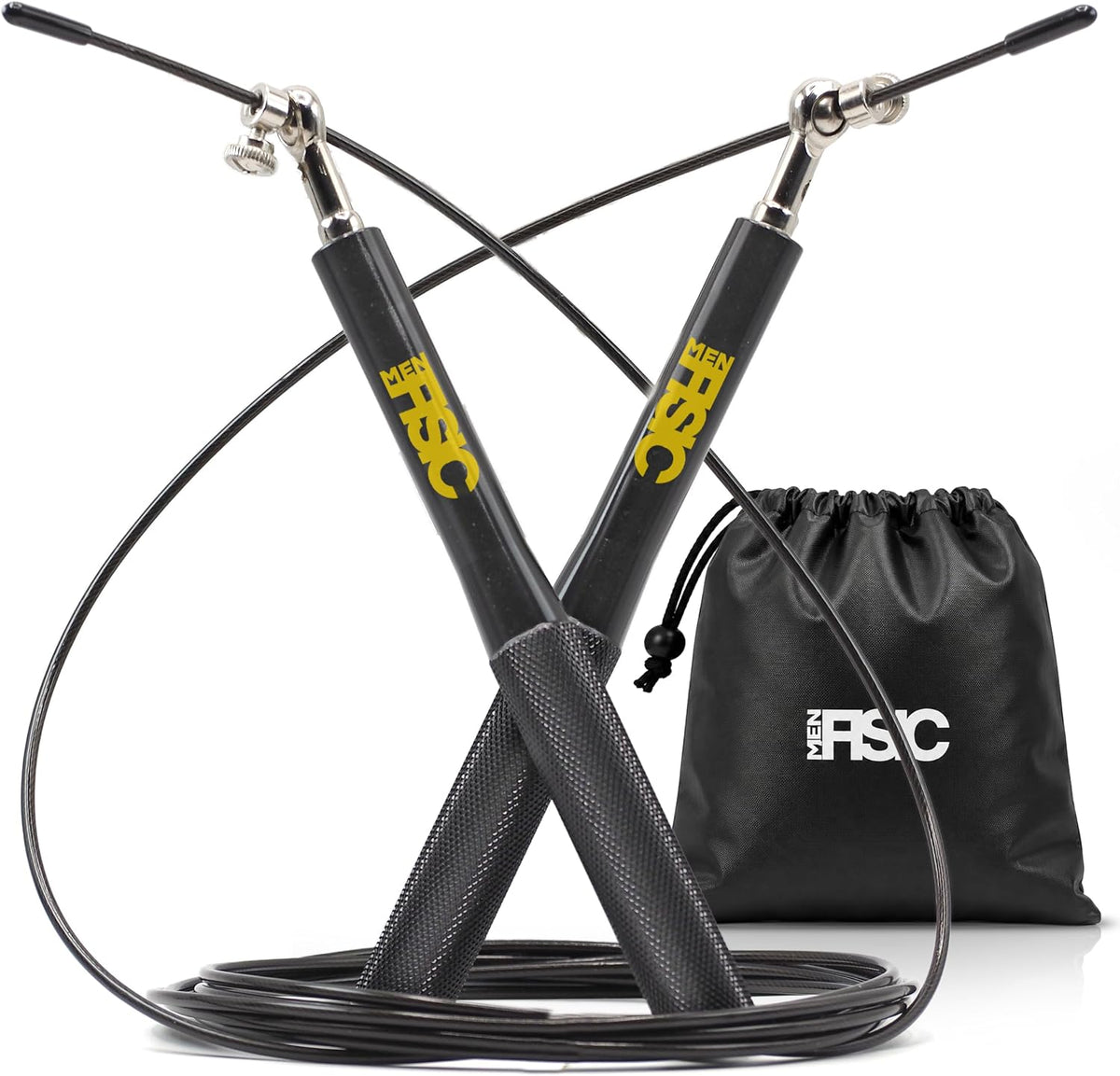 Springseil Mit Kugellager 3,5M Verstellbar Ideal Für Crossfit & Boxen Schwarz Oder Grau