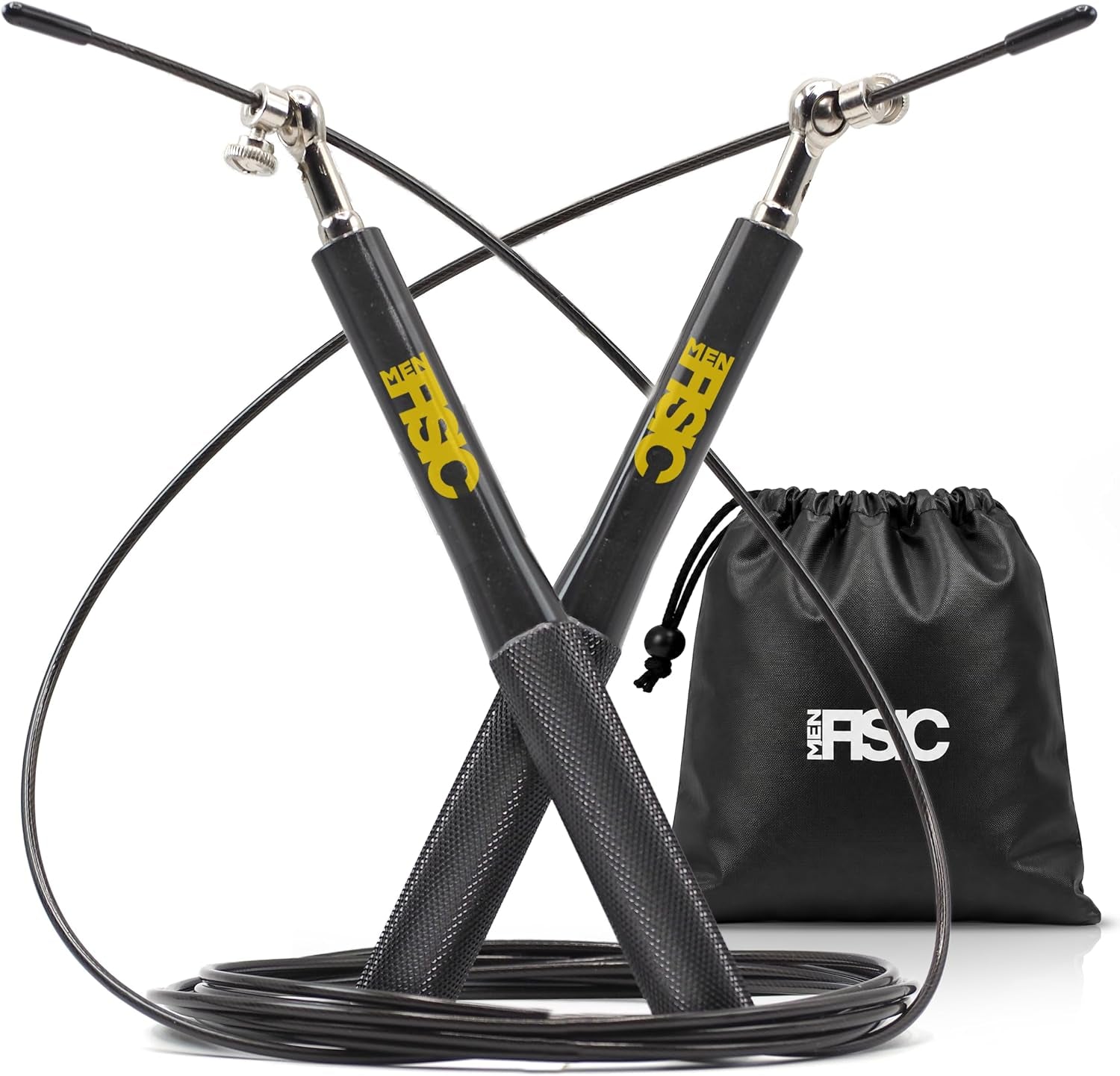 Springseil Mit Kugellager 3,5M Verstellbar Ideal Für Crossfit & Boxen Schwarz Oder Grau