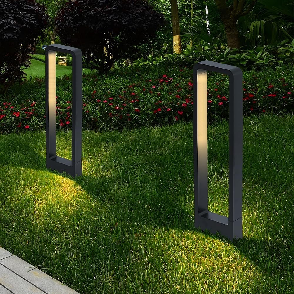 LED Outdoor Pathway Lights, 7W Garden Lamp, 3000K Exterior Floor Lamp, 60CM IP65 Bollard Light, Standalone Garden Lighting Solution