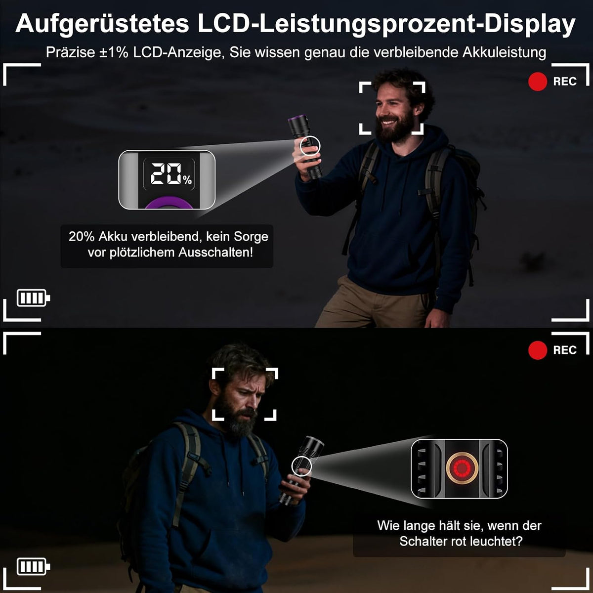 Shadowhawk 365Nm UV Taschenlampe, 30W Schwarzlicht mit 4-Kern-Technologie und Filterlinse