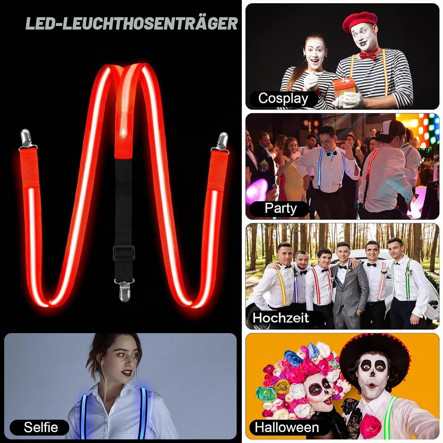 LED Illuminated Glasses, Wired Neon Rave Eyewear